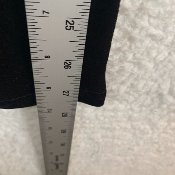 Spanx Leggings Women's‎ Large Black Velvet Stretch Elastic Waist Pull On 8206 - Picture 4 of 10